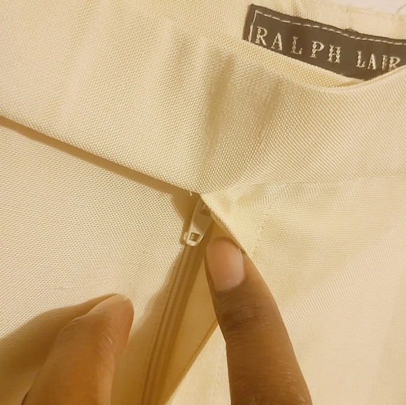 Ralph Lauren Black Label | Women's Vintage Silk Slacks or Trousers (Size 2) - Picture 5 of 15